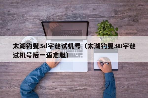 太湖钓叟3d字谜试机号（太湖钓叟3D字谜试机号后一语定胆）